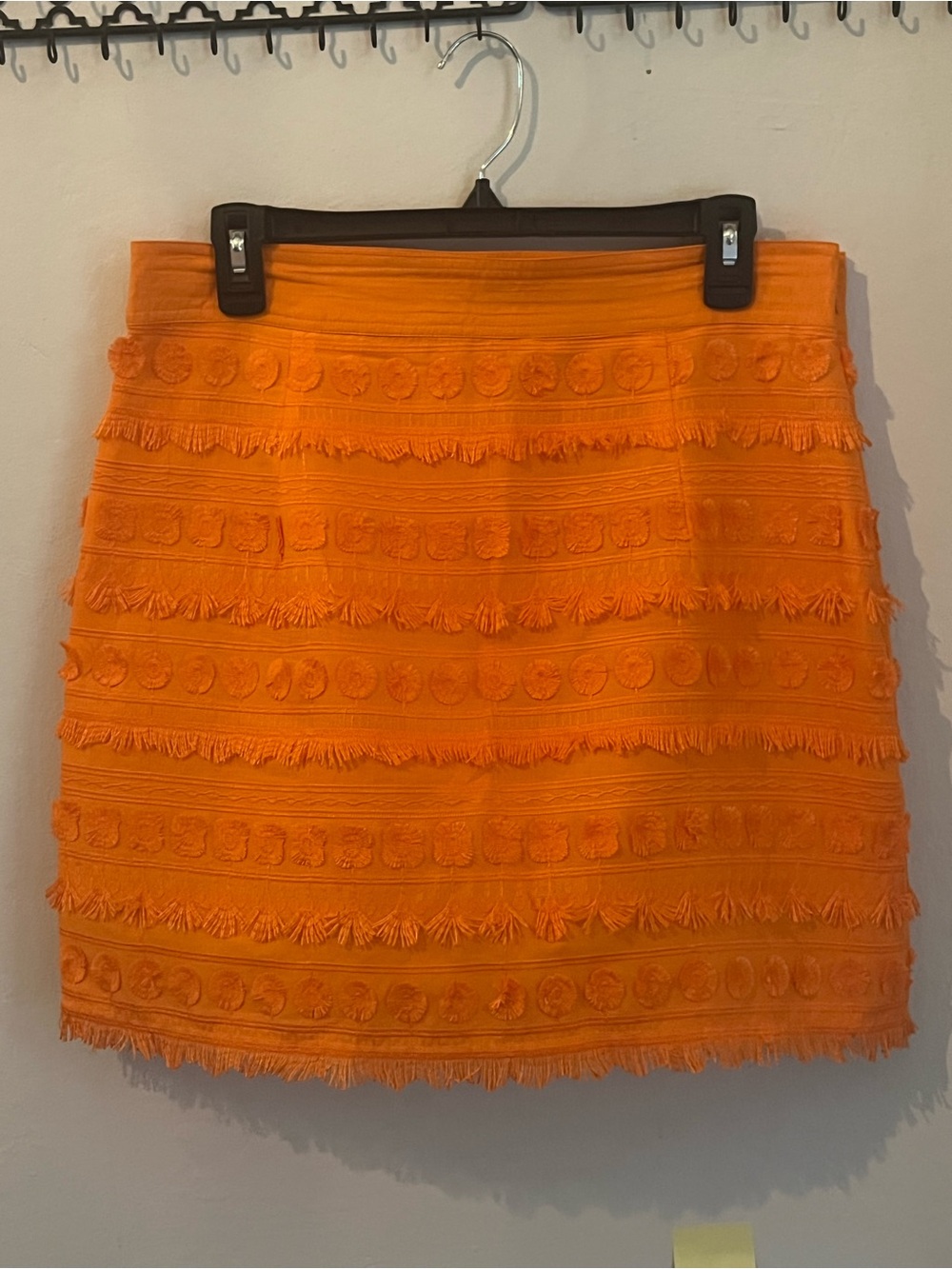 Marie Oliver Orlee Persimmon textured skirt NWOT